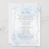 Invitation Blue Bride Est Sur Cloud Neuf Itinéraire Bachelore (Dos)