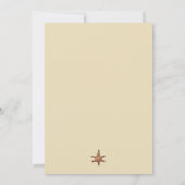 Invitation Blue Brown Mon premier Rodéo Cowboy 1er anniversai (Dos)