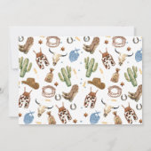 Invitation Blue Brown Photo Comment l'Occident a été un 1er a (Dos)