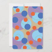 Invitation Blue Bubbles Pois Photo Boy Fête d'Anniversaire (Dos)