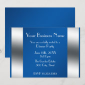 Invitation Blue Business (Devant / Derrière)