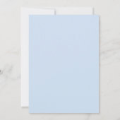 Invitation Blue Chinoiserie Victorian Floral Fête des mariées (Dos)