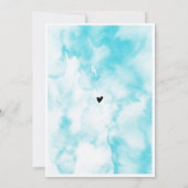 Invitation Blue Cloud Neuf Baby shower moderne et élégant (Dos)