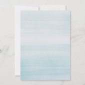 Invitation Blue Coastal Bridal Shower | Watercolor Beach (Dos)