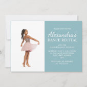 Invitation Blue Dance - Photo (Devant)