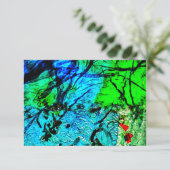 Invitation Blue darkness abstract invitation,Abstract blue In (Debout devant)