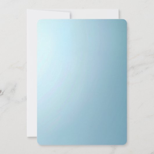 Invitation Blue Decorative Floral Rehearsal Dinner (Dos)