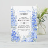 Invitation Blue Delphinium Bridal Shower Something Blue (Debout devant)