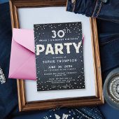 Invitation Blue Denim Diamonds Parties scintillant N'importe 