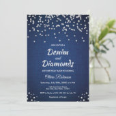 Invitation Blue Denim et Diamants 40e Anniversaire  (Debout devant)