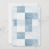 Invitation Blue Denim Jean Mariage de coeur (Dos)