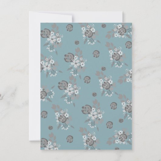 Invitation Blue Derby Horse Racing Anniversaire Fête Invitati (Dos)