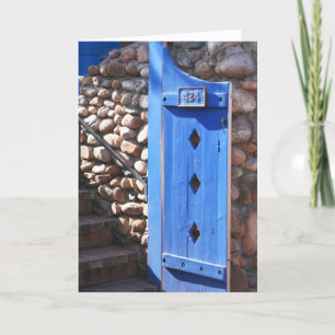 Invitation Blue Door Greeting Card