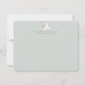 Invitation Blue Dove Nursery Note Card (Devant)