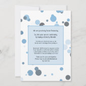 Invitation Blue Drive By Birthday Farm Animaux (Dos)