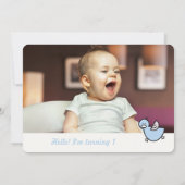 Invitation Blue Ducks Big One Boy's 1st Birthday Party Photo (Dos)