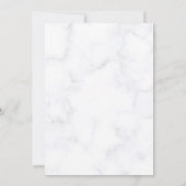 Invitation Blue Elegant flower summer wedding (Dos)