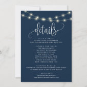 Invitation Blue Elegant Minimalist c'est Baby shower garçon (Dos)