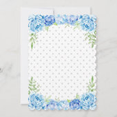 Invitation Blue Elephant Boy 1er 1er 2e anniversaire (Dos)