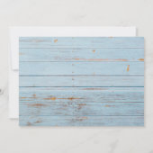 Invitation Blue Elephant garçon baby shower par mail greenery (Dos)