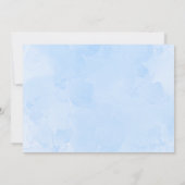 Invitation Blue Elephant Little Peanut Boy 1er Anniversaire P (Dos)