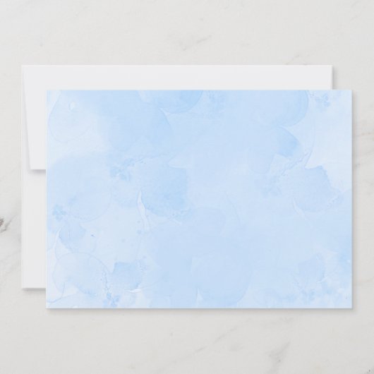 Invitation Blue Elephant Little Peanut Boy 1er Anniversaire P (Dos)