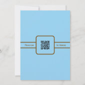 Invitation Blue Espresso Martini Bachelorette w/QR Code  (Dos)