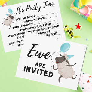 Invitation Blue Ewe Are Invité Toutes Les Occasions Vous êtes