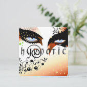 Invitation Blue Eyes Mode maquiller (Debout devant)