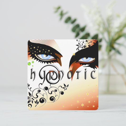 Invitation Blue Eyes Mode maquiller (Debout devant)