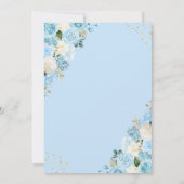 Invitation Blue Fairytale Cinderella Princess Sweet sixteen (Dos)