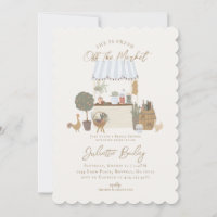 Blue Farmers Market Agriturismo Bridal Shower Invi