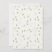 Invitation Blue Farmers Market Farm Conseil frais pour bébé (Dos)