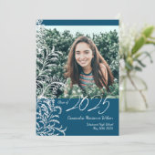 Invitation Blue Fern Vintage (Debout devant)