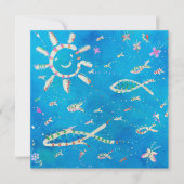 Invitation 'Blue Fish' (Devant)