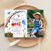 Invitation Blue Fish Boat Photo Ofish Un 1er anniversaire
