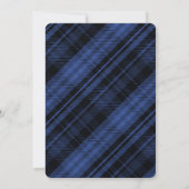 Invitation Blue flannel gel entreprise Noël (Dos)