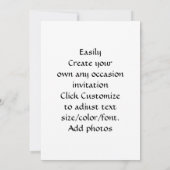 Invitation Blue floral (Dos)