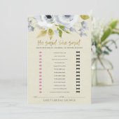 INVITATION BLUE FLORAL A DIT QU'ELLE AVAIT DIT FÊTE DE L'MARI (Debout devant)