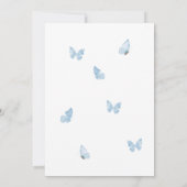 Invitation Blue Floral Garland House Party (Dos)