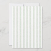 Invitation Blue Floral Hydrangea Stripes Bridal Shower (Dos)