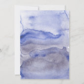 Invitation Blue Floral Little Man - Baby shower garçon (Dos)