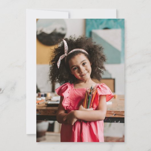 Invitation Blue Floral Smart As Can Beol Preschool Graduation (Dos)