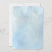 Invitation Blue Flowers and Pearls Bridal Shower (Dos)