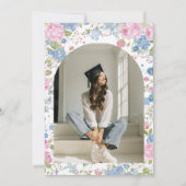 Invitation Blue Forget Me Not Graduation Party Invite (Dos)