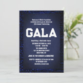 Invitation Blue Formal Corporate Gala Fête de bal (Debout devant)