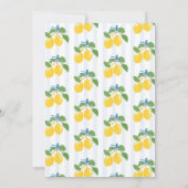 Invitation Blue Freshly Lemon Citrus Graduation Announcement (Dos)