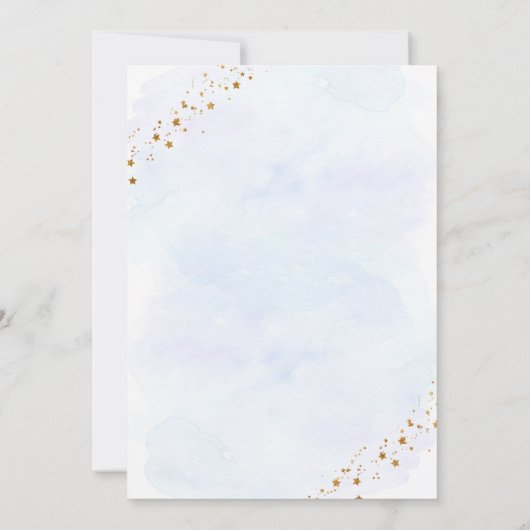 Invitation Blue Galaxy Space Boy Anniversaire (Dos)