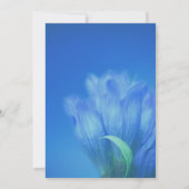 Invitation Blue Gentian Flower Bridal Shower  (Dos)