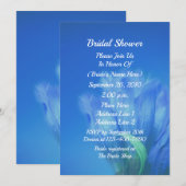 Invitation Blue Gentian Flower Bridal Shower  (Devant / Derrière)